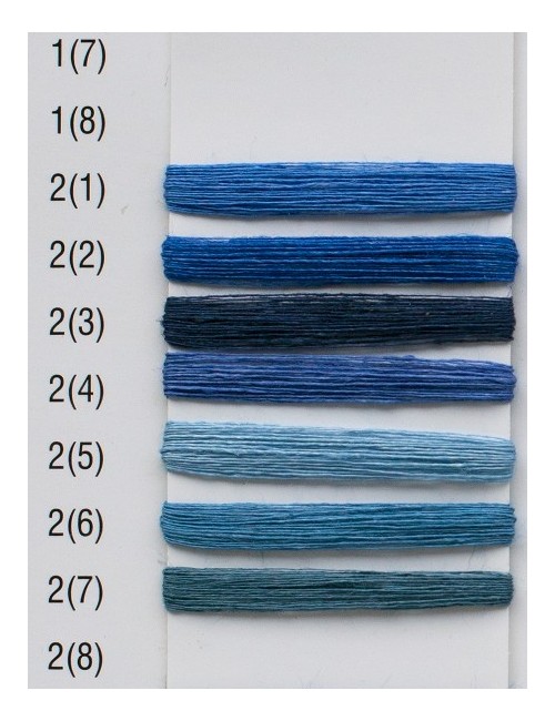 Hørgarn 2(4) dueblå farve