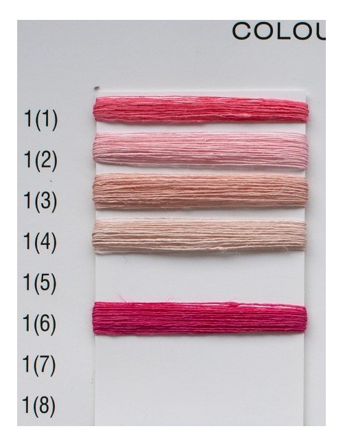 100% Hørgarn 1(6) pink farve