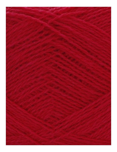 Uldgarn i hindbær rød farve 555