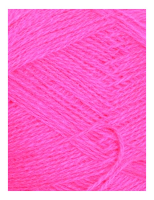 Uldgarn i klar pink farve 107