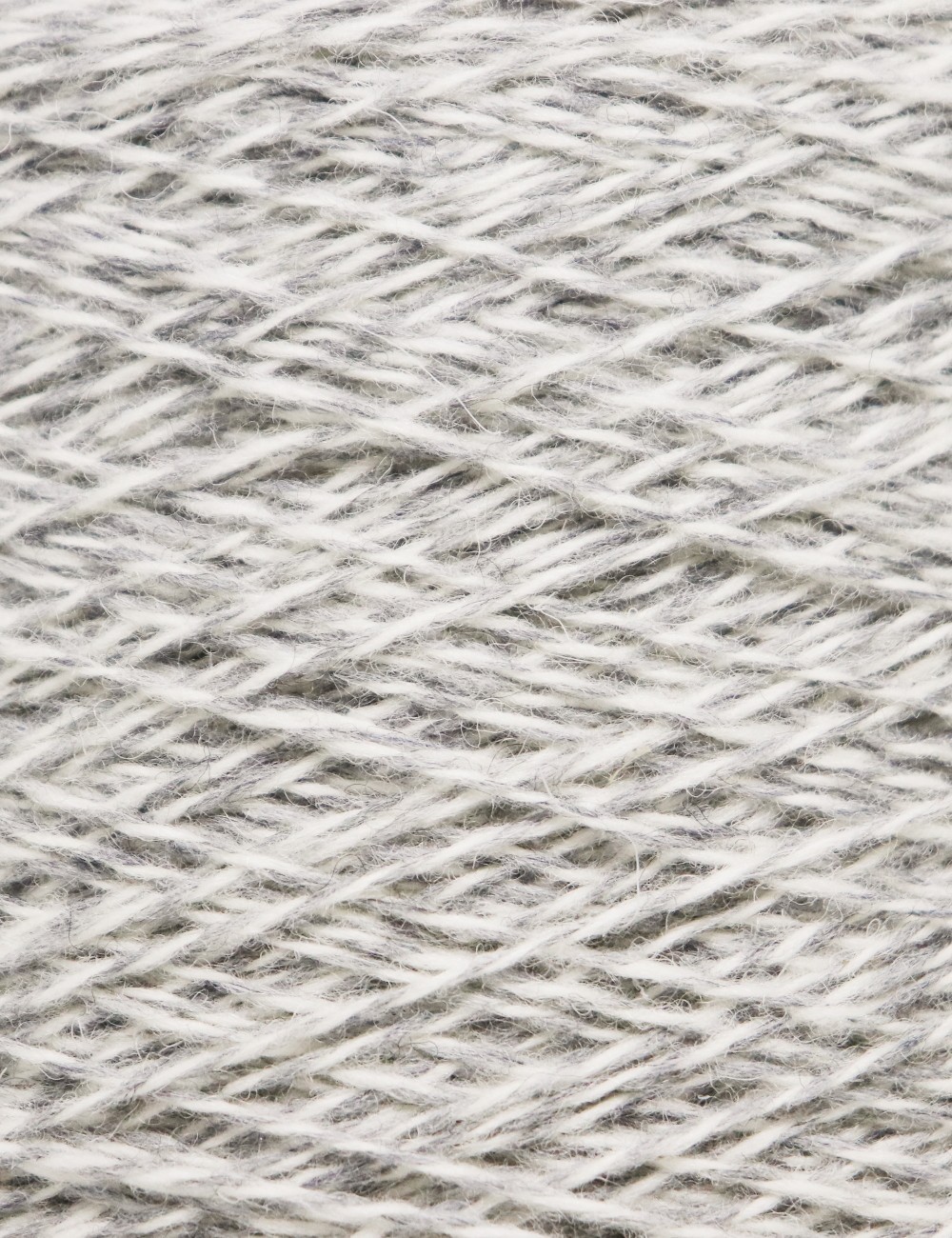 Strømpegarn 80%uld - 800 hvid grå melange
