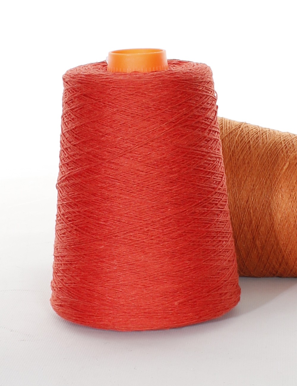 Hørgarn 10 orange rød farve