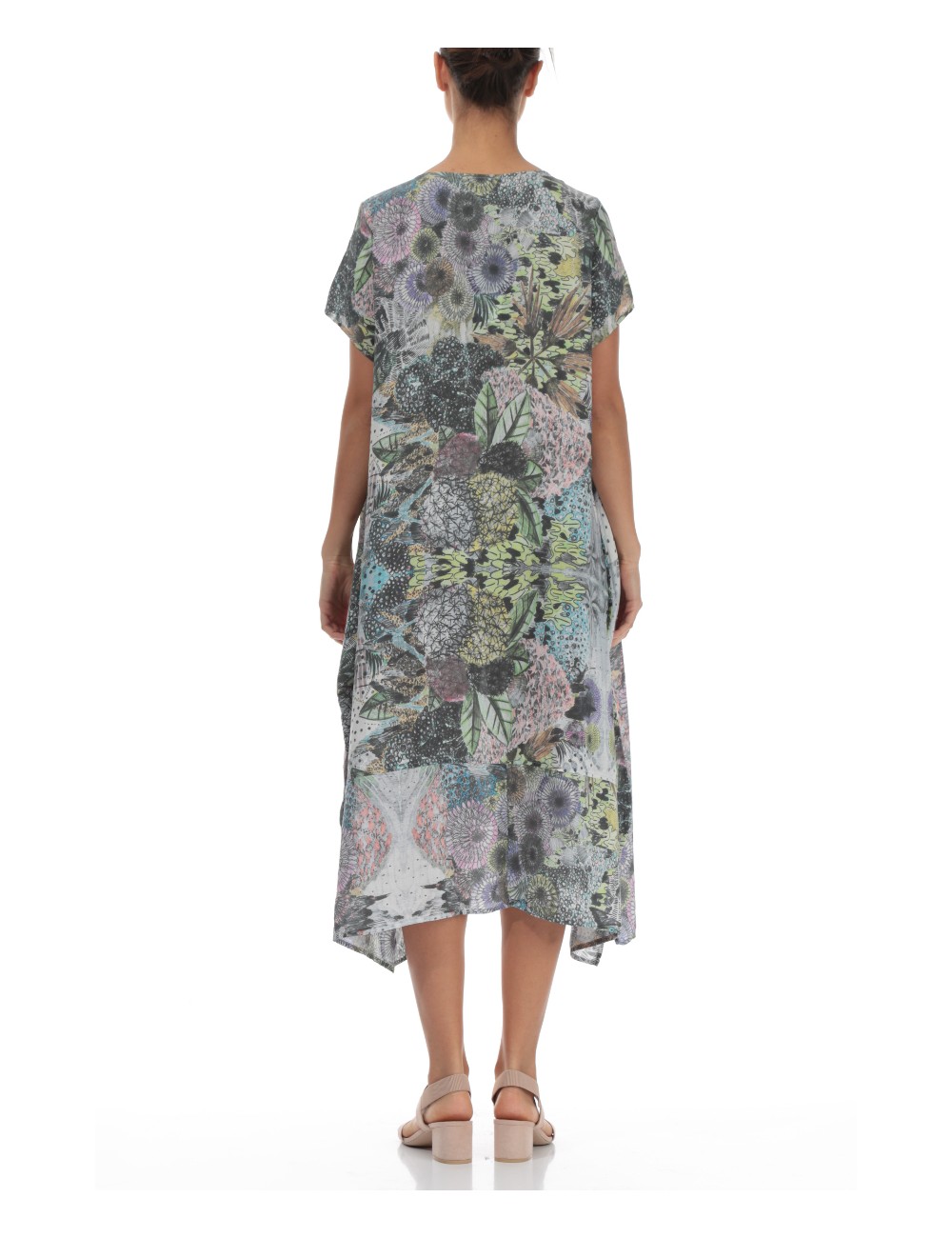 Kjole i flora-print
