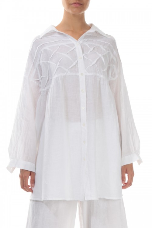 Skjorte bluse med bisser