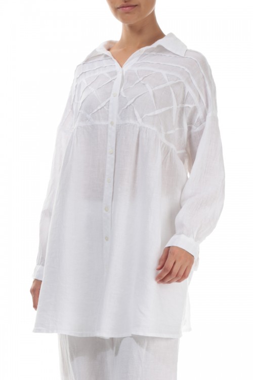 Skjorte bluse med bisser