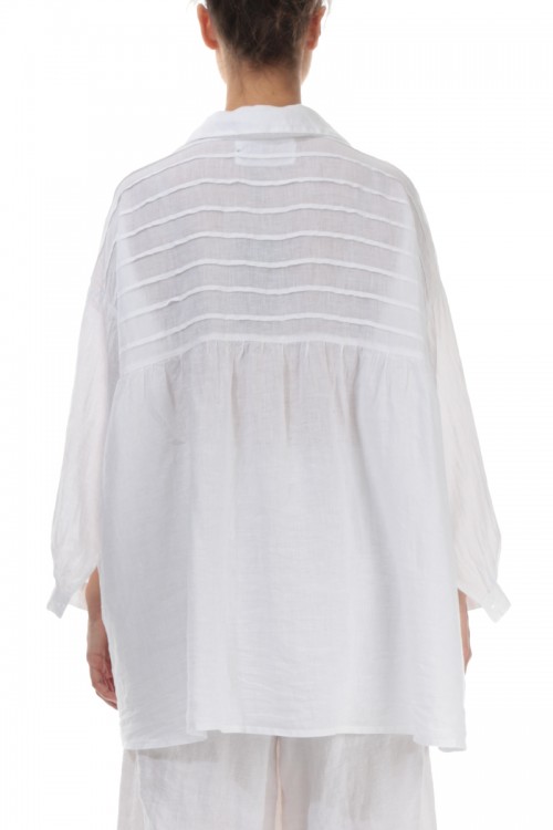 Skjorte bluse med bisser