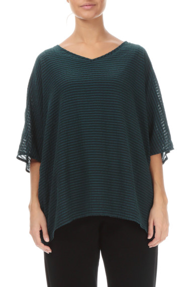 Let luftig bluse i silke-bomuld