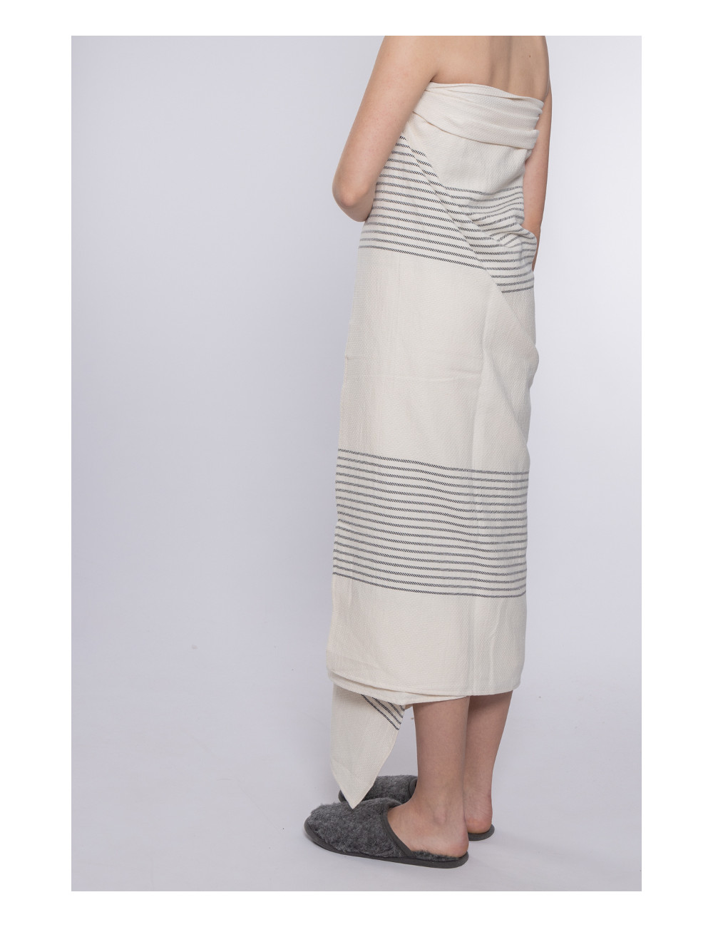 Badelagen Hammam lys stribe 100x215 cm