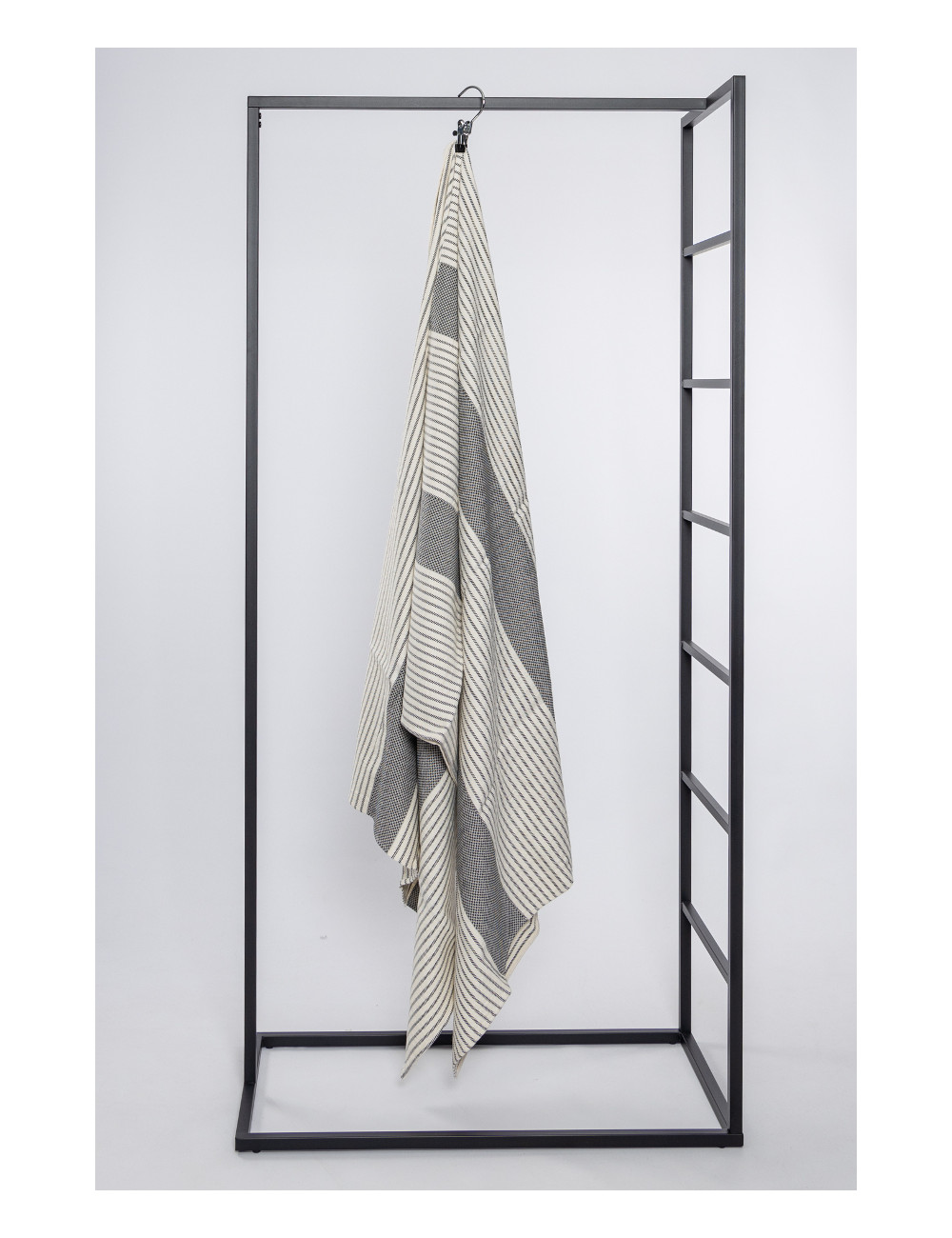 Badelagen Hammam mørk stribe 100x200 cm
