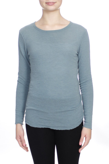 Merino T-shirt i lys zinc nr. 776 farve