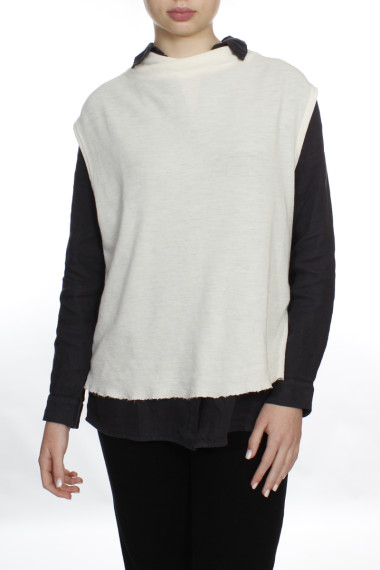 Vest i uld Blusbar offwhite 2009