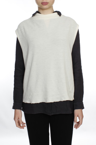 Vest i uld Blusbar offwhite 2009