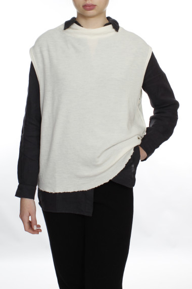 Vest i uld Blusbar offwhite 2009