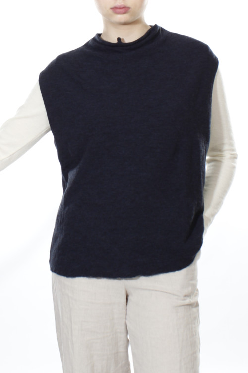 Vest i uld - klassiske farver