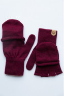 Fingerløse vanter med klap i merino