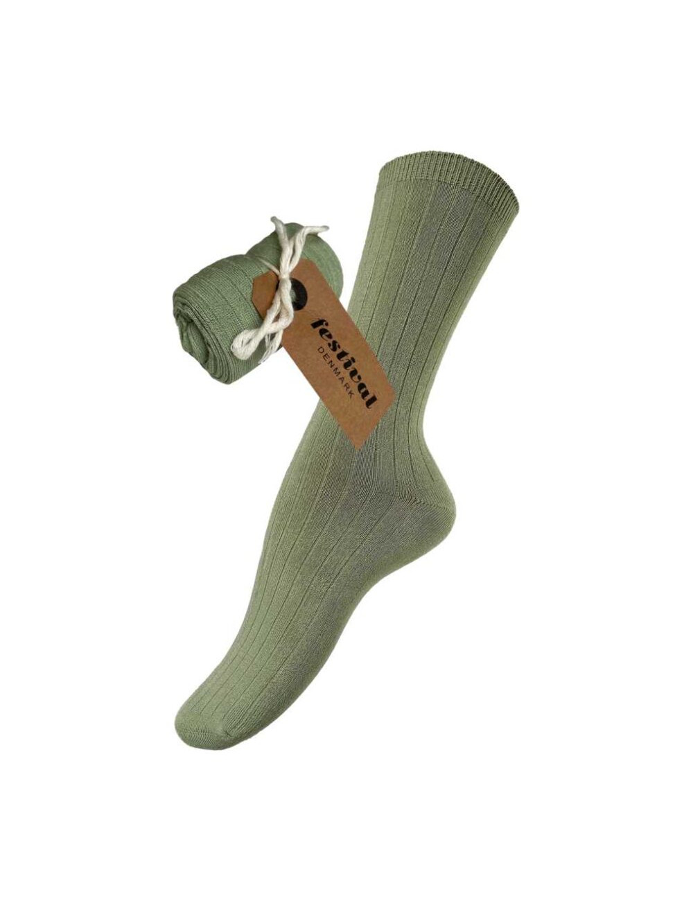 Bambus sokker i grønne nuancer