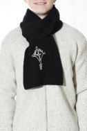 Halstørklæde i uld - viking broderi