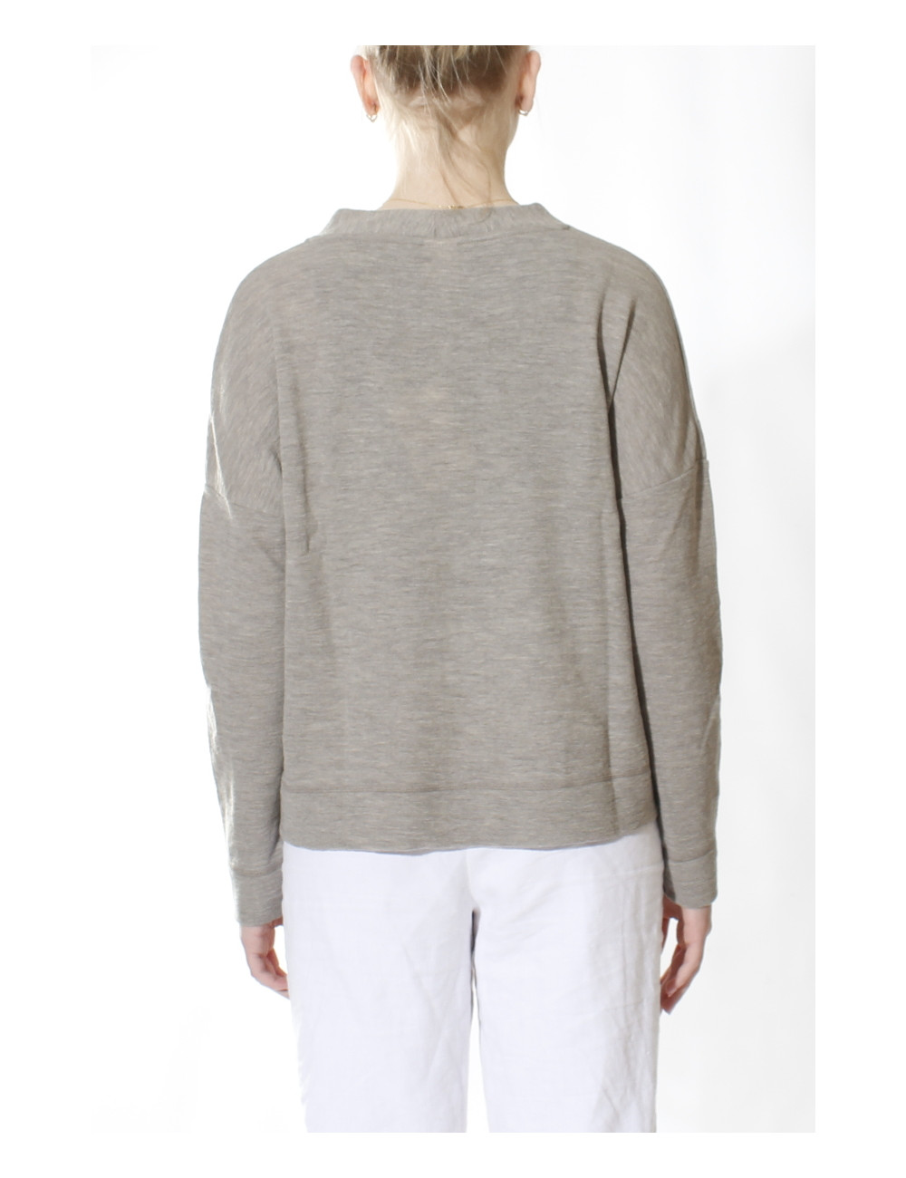 Klassisk cardigan med V-hals 8015 i basis farver