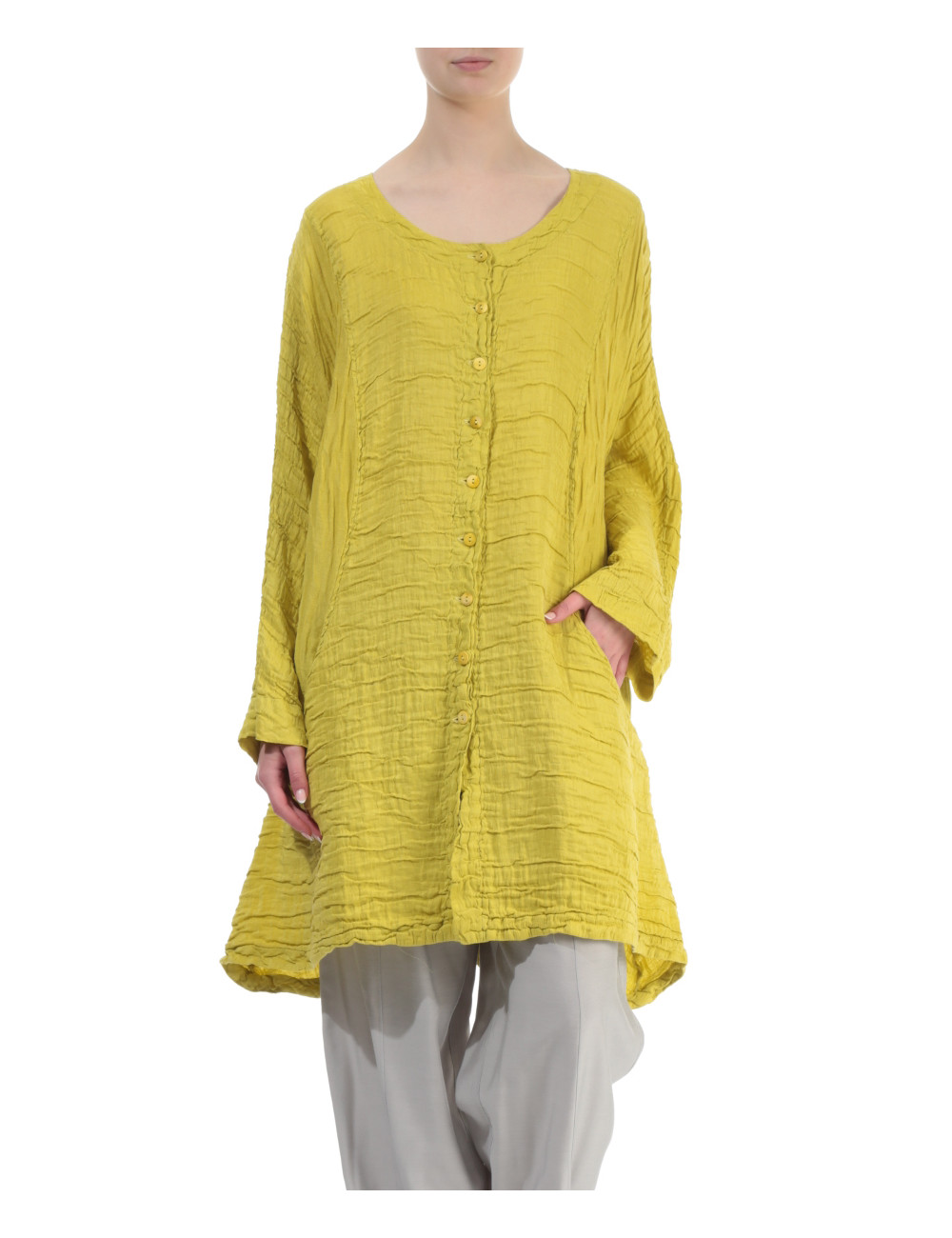 Cardigan i tulipan-facon