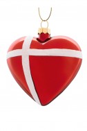 Julehjerte med Dannebrog