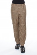 Ternede bukser i uldent stof