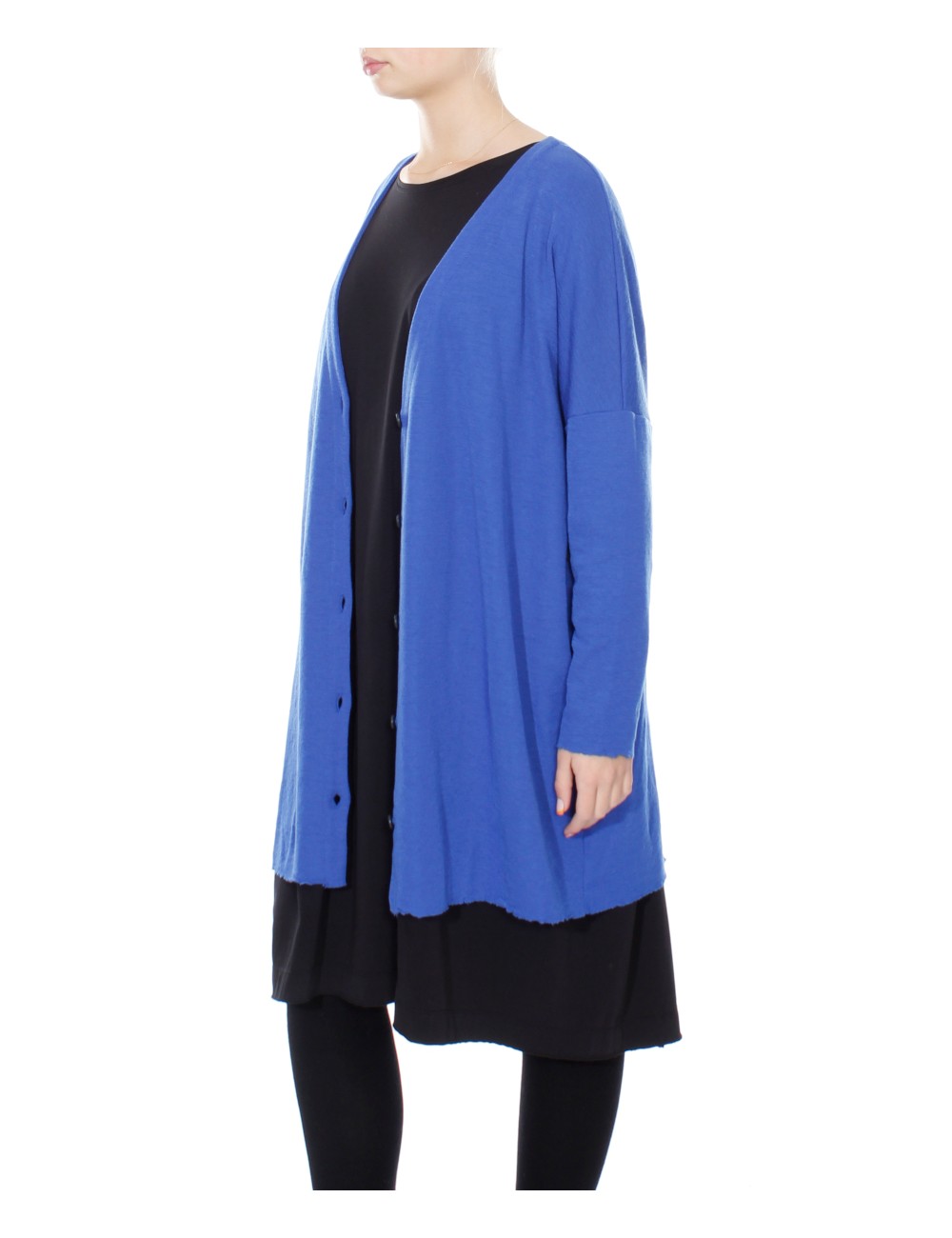 Oversize merino uld cardigan 8017 i farver