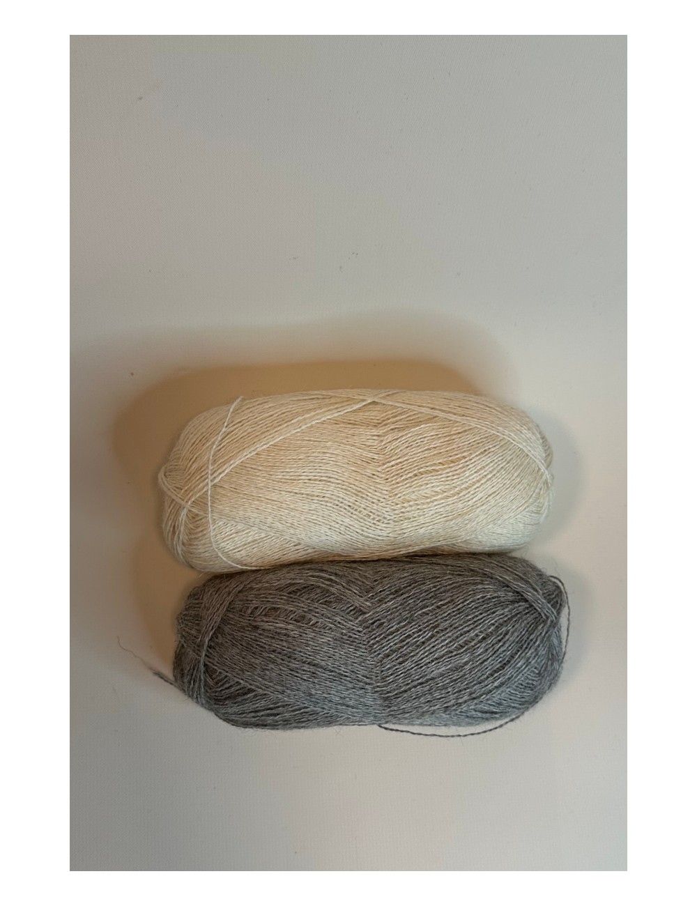 100% alpakagarn - grå naturel
