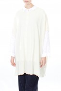 Lang poncho i merino uld