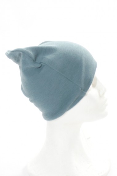 Tynd uldhue i zinc blå fra By Basics