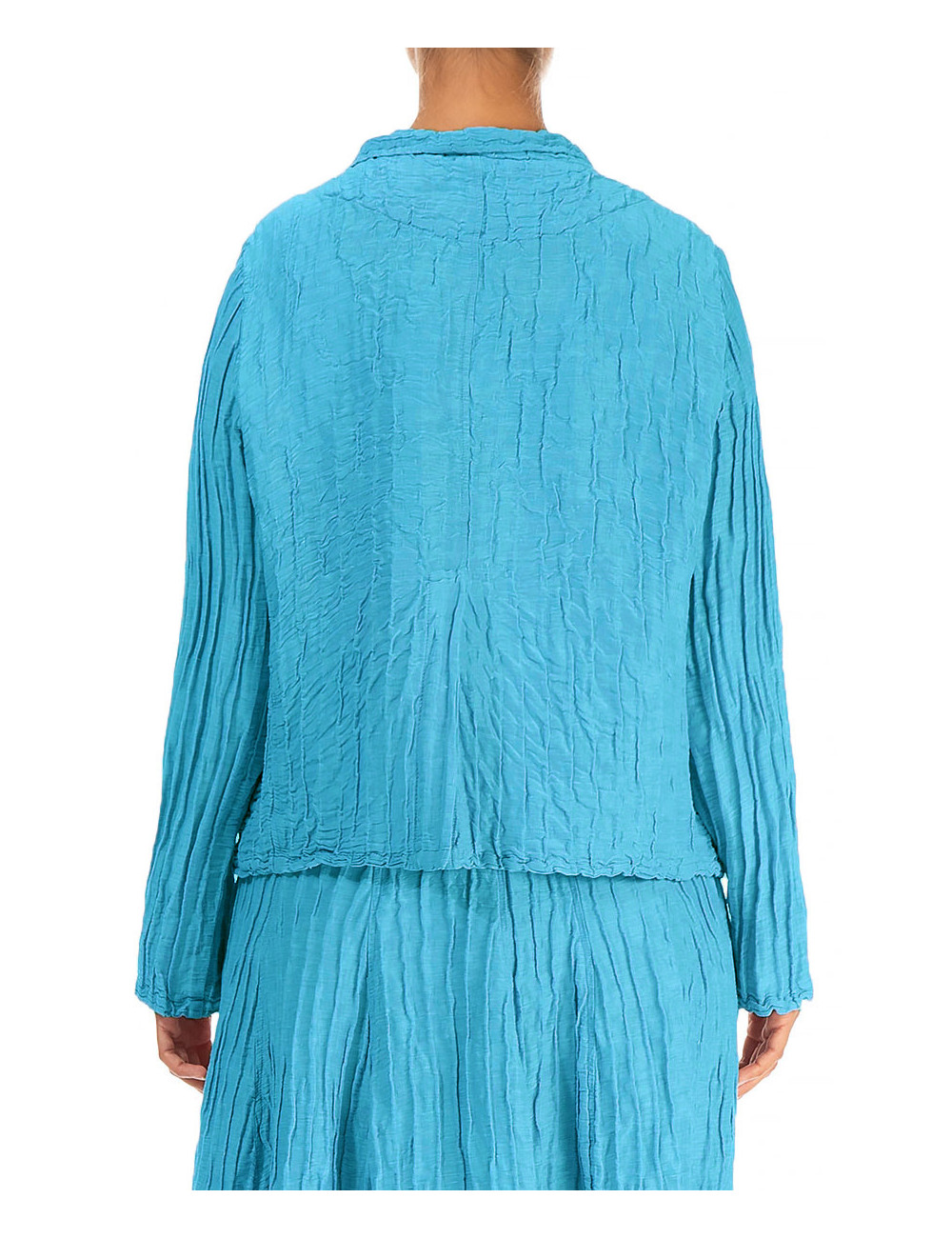 Let taljeret cardigan i silke-hør
