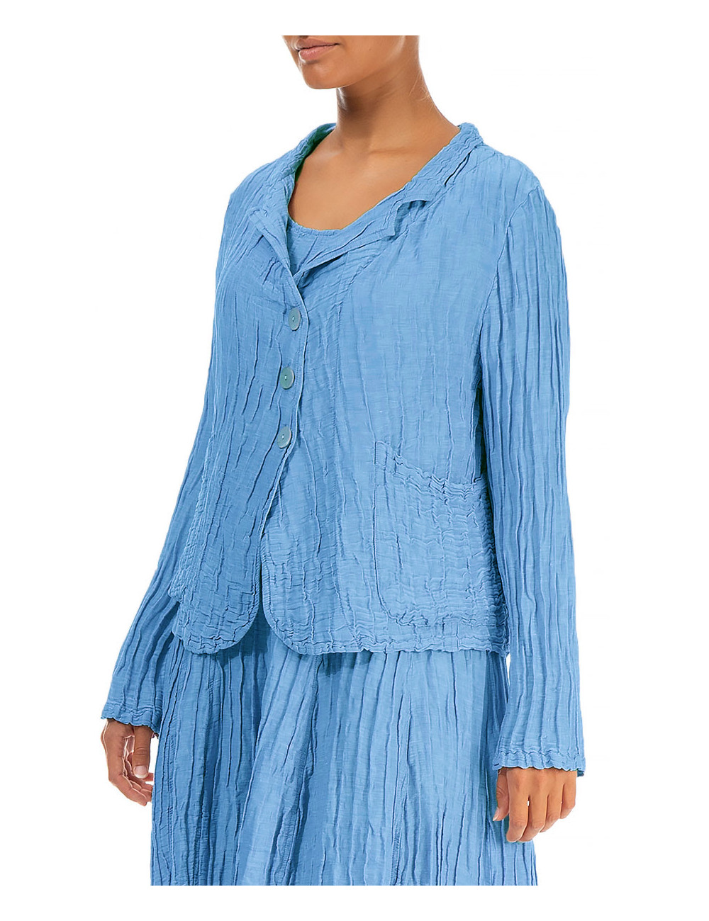 Let taljeret cardigan i silke-hør - ll
