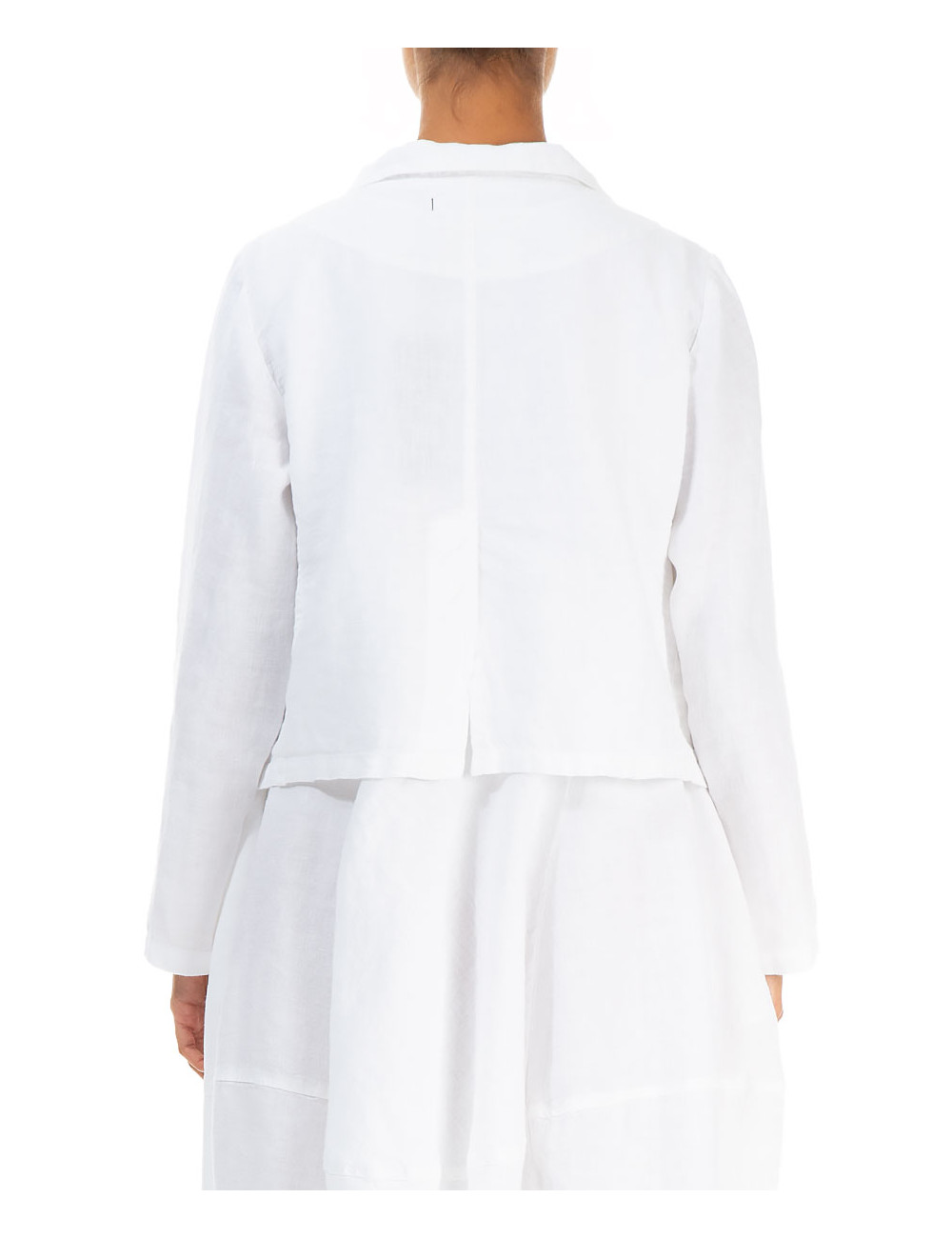 Kort cardigan i hør
