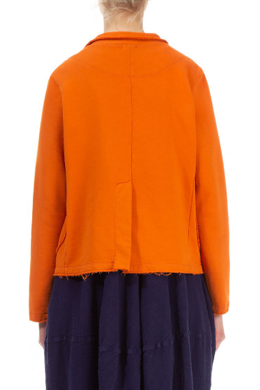 Trikotage cardigan i orange fra Grizas