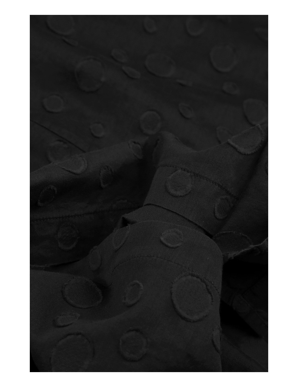 Plus Size cardigan - skjorte kjole - sort