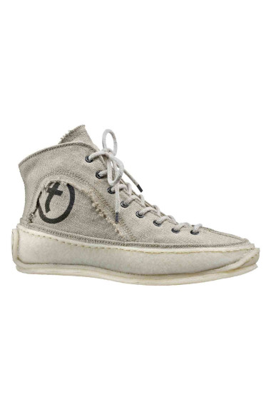 Unisex high-top sneaker i biologisk nedbrydeligt materiale - sand