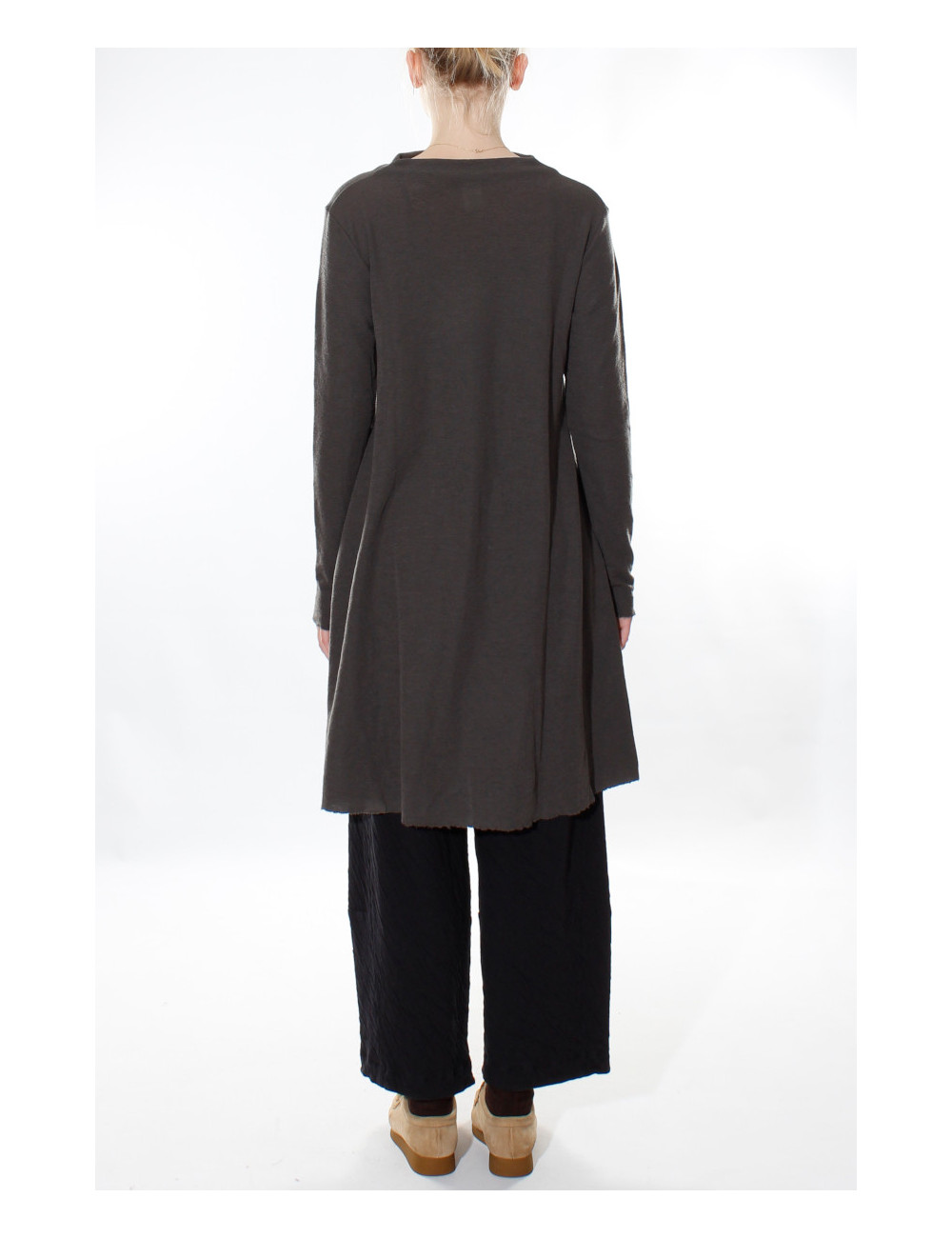 Simpel kjole i merino uld 7032 i basis farver