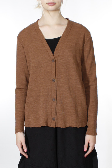 Merino uld cardigan 8006 i basis farver