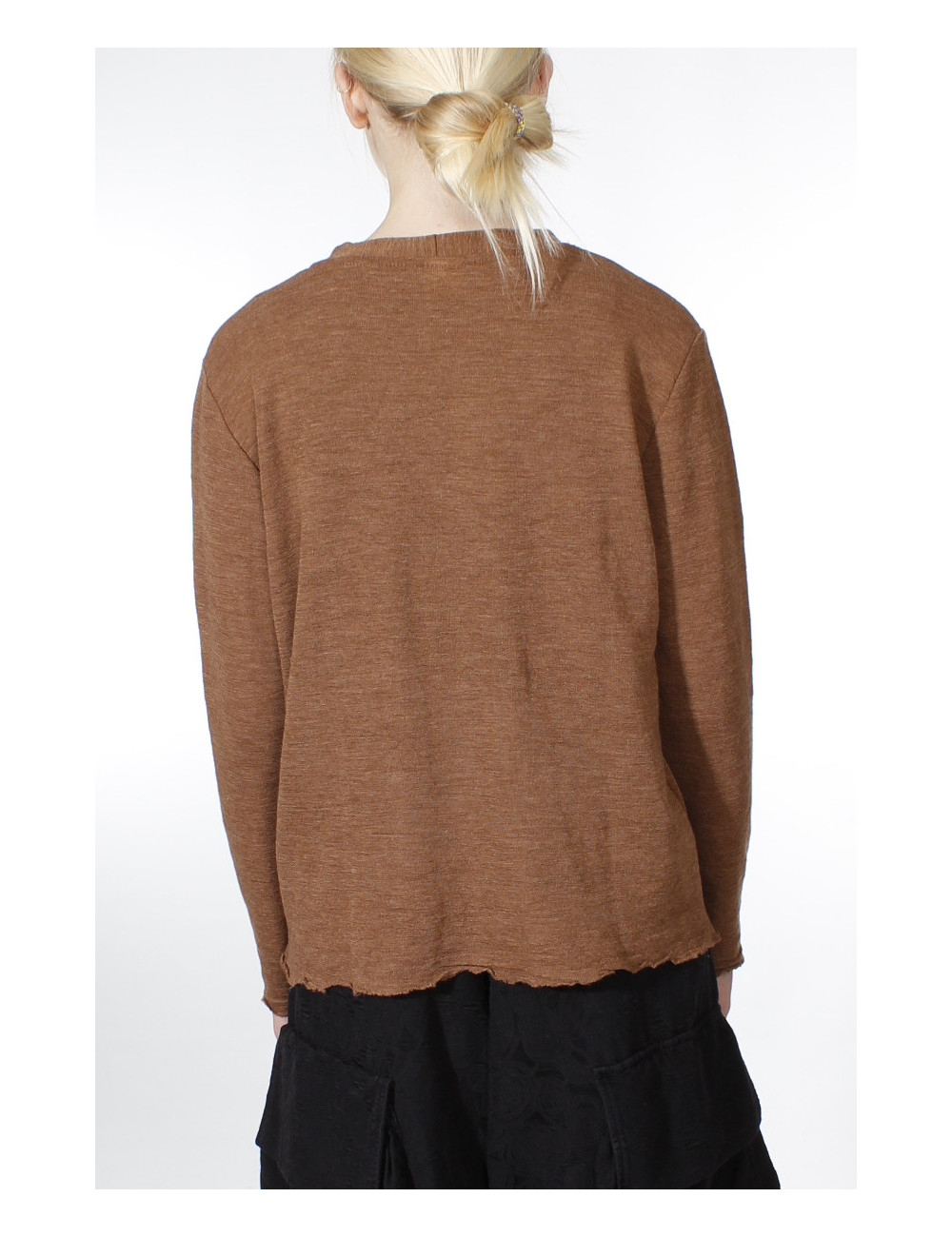 Merino uld cardigan 8006 i basis farver