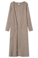 Lang merino uld cardigan 8008 i basis farver
