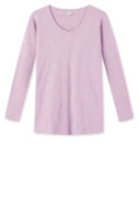 Merino uld bluse med lille V-hals udskæring 6017 i farver