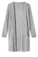 Mellem lang cardigan i merino uld 8005 i basis farver