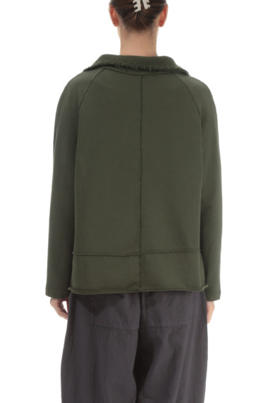 Kort sommer jakke i mos grøn