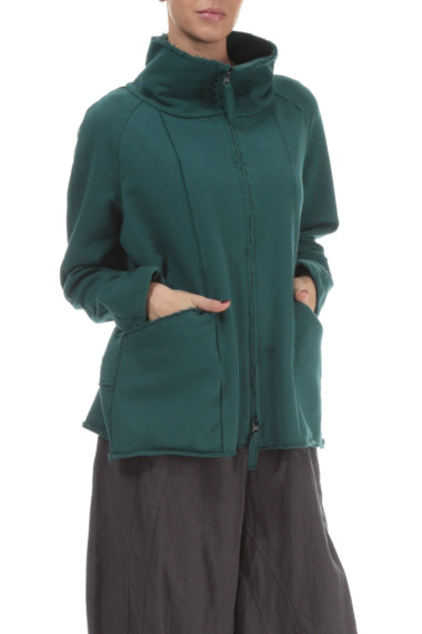 Kort sommer jakke i turkis mos grøn