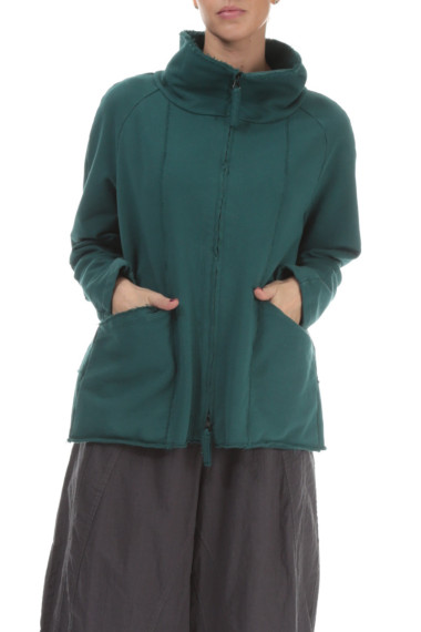 Kort sommer jakke i turkis mos grøn