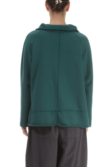 Kort sommer jakke i turkis mos grøn