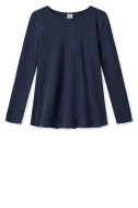 Merino uld bluse med A-facon 4012 i basis farver