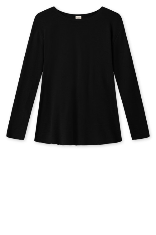 Merino uld bluse med A-facon 4012 i basis farver