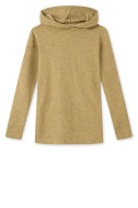 Merino uld bluse med hætte 4021 i farver
