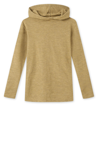 Merino uld bluse med hætte 4021 i farver