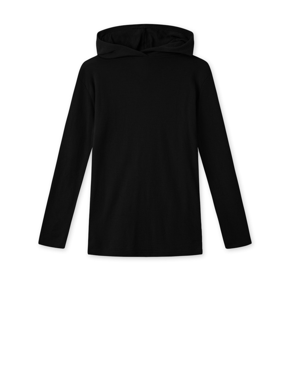 Merino uld bluse med hætte 4021 i basis farver